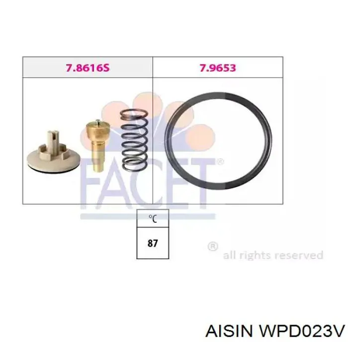 Bomba de agua WPD023V Aisin