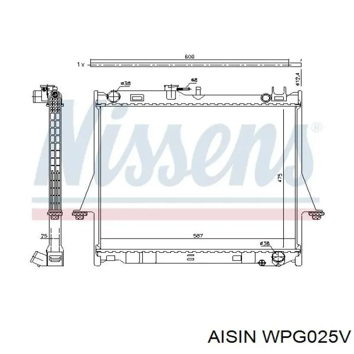 Bomba de agua WPG025V Aisin