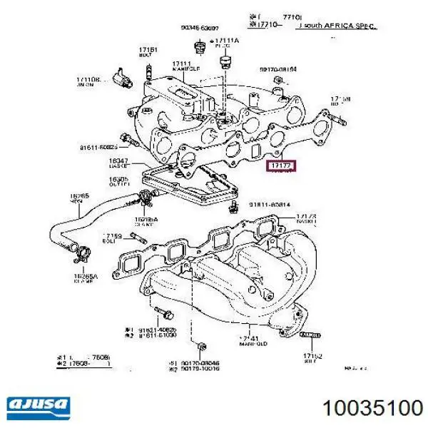 1111526020 Toyota junta de culata