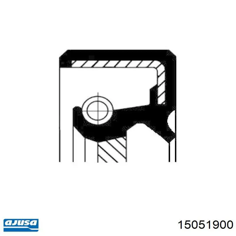 15051900 Ajusa anillo retén, cigüeñal frontal