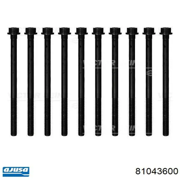 Juego tornillos culata Ajusa 81043600 precio, desde 35,64 EUR
