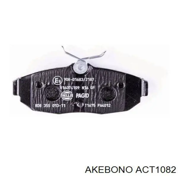 ACT1082 Akebono pastillas de freno traseras