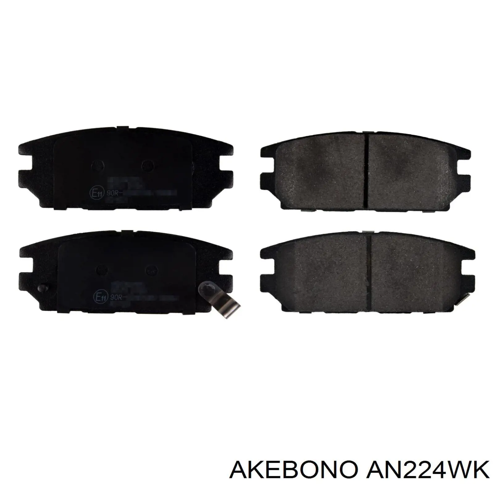 AN224WK Akebono pastillas de freno traseras