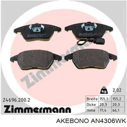 Pastillas de freno delanteras Seat Leon 2 1P1