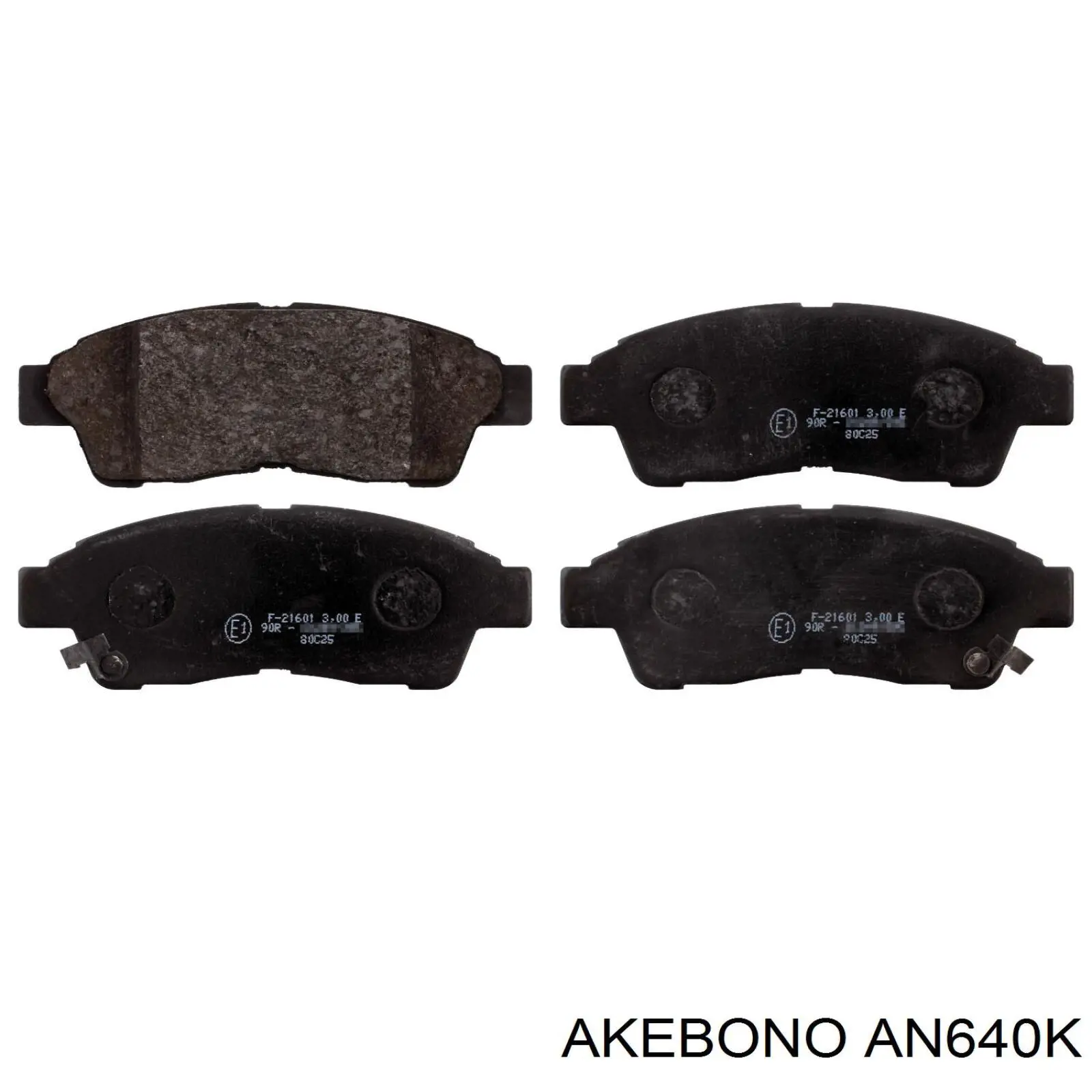 AN640K Akebono pastillas de freno delanteras