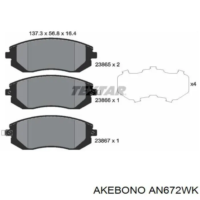 Pastillas de freno delanteras Subaru Impreza 3 GH