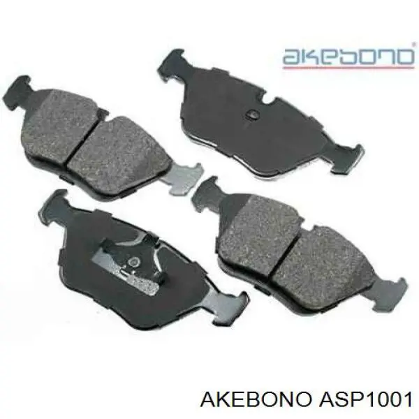 ASP1001 Akebono pastillas de freno delanteras