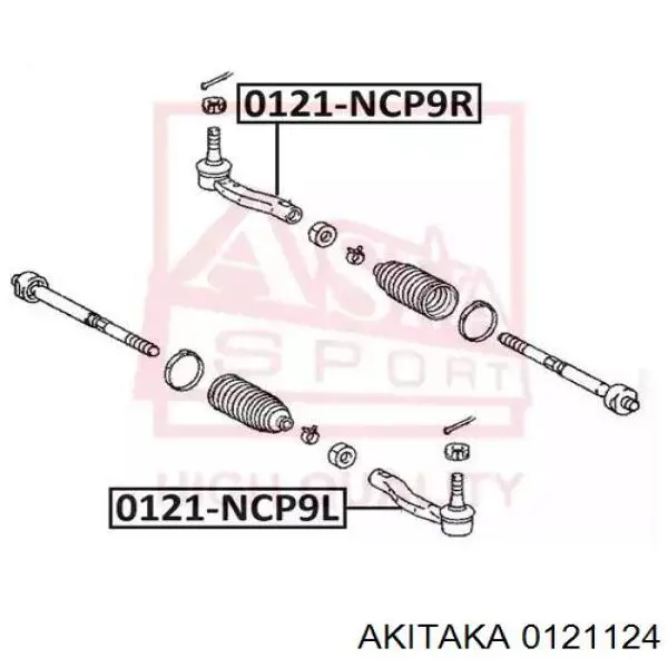 Rótula barra de acoplamiento exterior Toyota Corolla E8