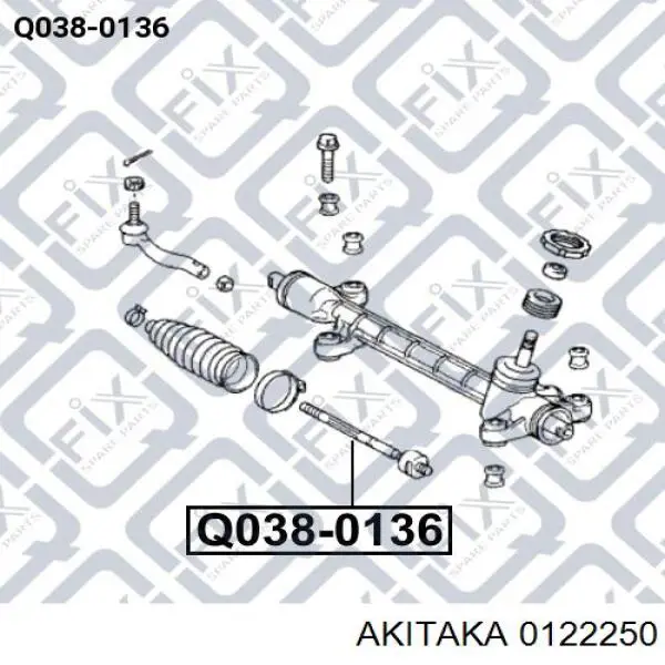 0122250 Akitaka barra de acoplamiento