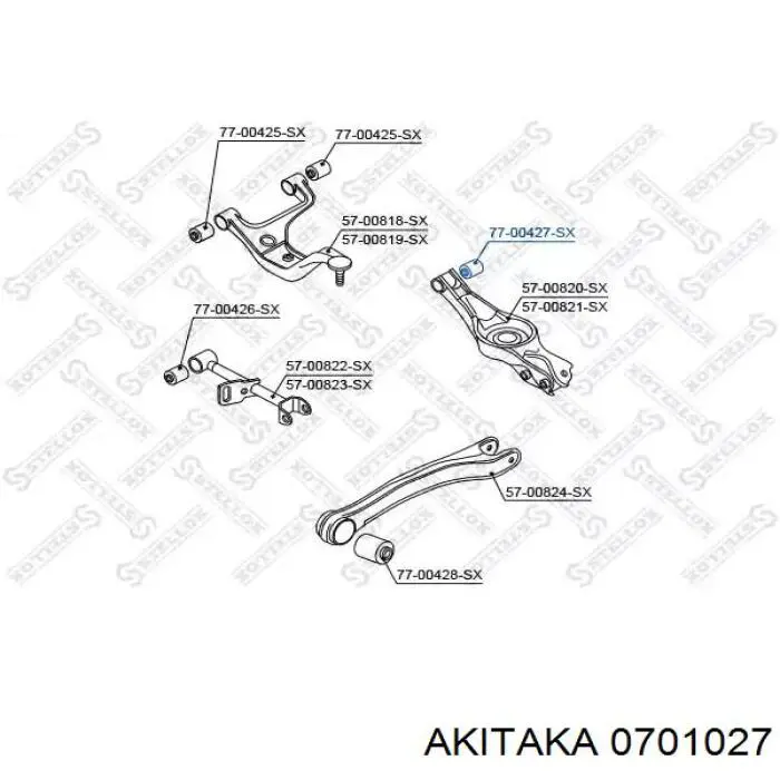 Suspensión, brazo oscilante trasero inferior para Suzuki Grand Vitara (JB)