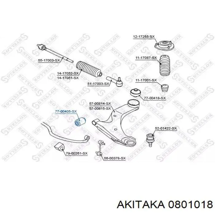 Silentblock de brazo de suspensión Subaru 20204AG000 precio, desde 10,30 EUR