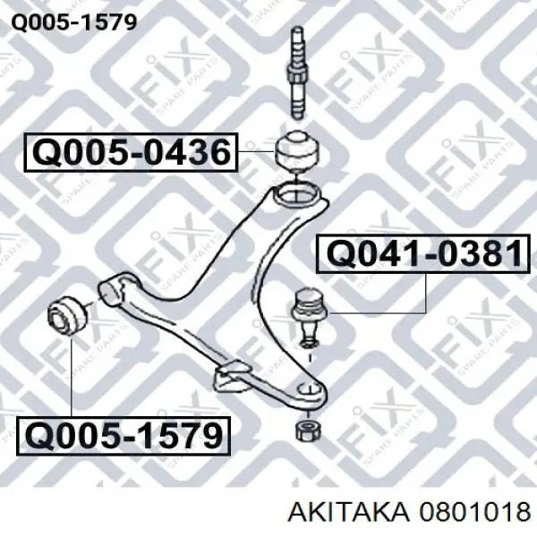 Silentblock suspension Chrysler 68048900AA