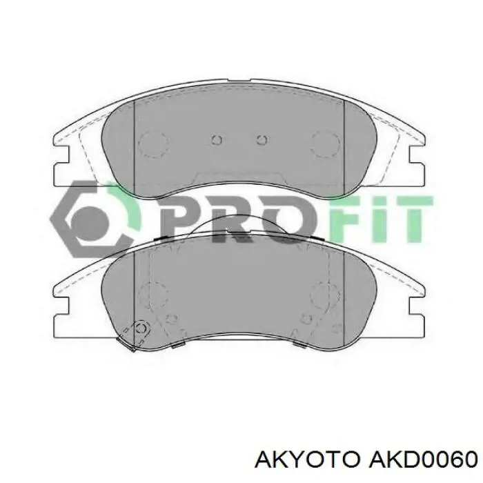 AKD0060 Akyoto pastillas de freno delanteras