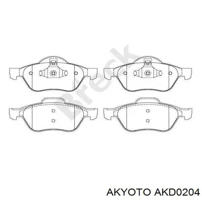 Pastillas de freno delanteras Renault Laguna 2 BG0, BG1