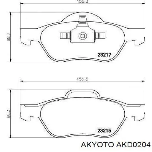 Pastillas de freno delanteras Renault Laguna 2 BG0, BG1
