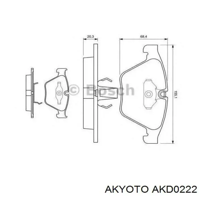 Pastillas de freno delanteras BMW 3 E90