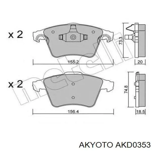 Pastillas de freno delanteras Volkswagen Transporter 7HA, 7HH, 7EA, 7EH