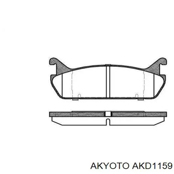 AKD1159 Akyoto pastillas de freno delanteras
