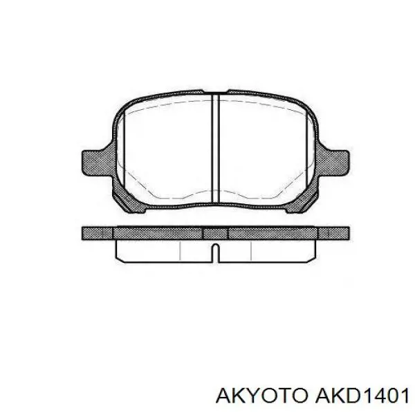 AKD-1401 Akyoto pastillas de freno delanteras