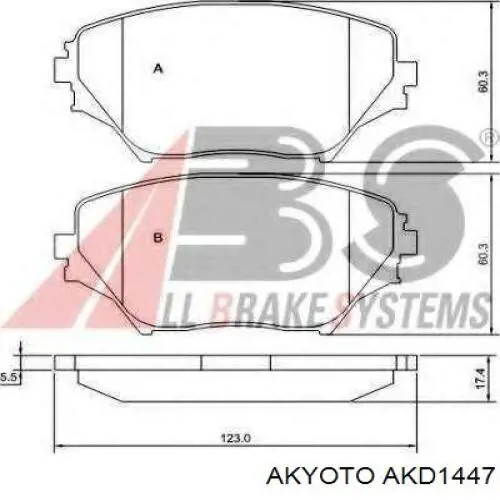 Pastillas de freno delanteras Toyota RAV4 2 XA2