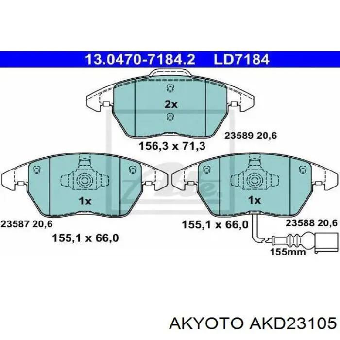 Pastillas de freno traseras Volkswagen Jetta 6 162, 163, AV3, AV2, AY2, AY3