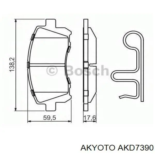 Pastillas de freno delanteras Subaru Legacy 3 BE, BH