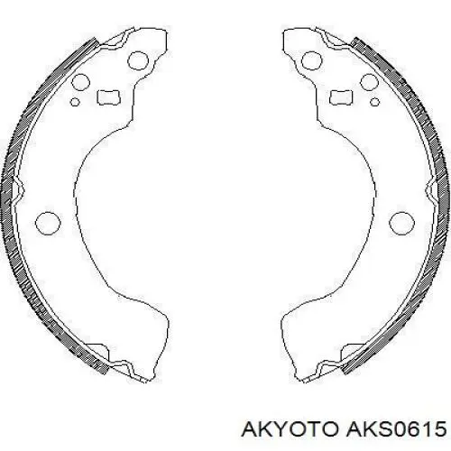 AKS0615 Akyoto zapatas de frenos de tambor traseras