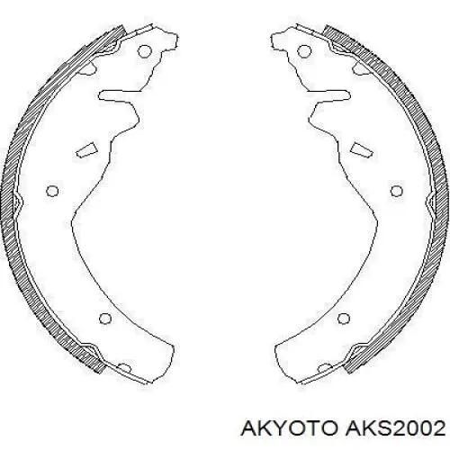 AKS2002 Akyoto zapatas de frenos de tambor traseras