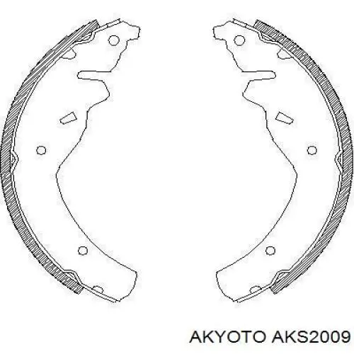 AKS2009 Akyoto zapatas de frenos de tambor traseras