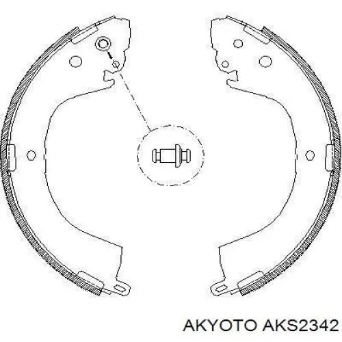 AKS2342 Akyoto zapatas de frenos de tambor traseras