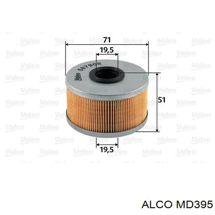 MD-395 Alco filtro combustible