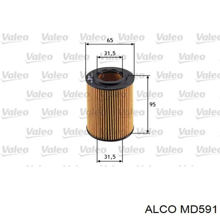 MD591 Alco filtro de aceite