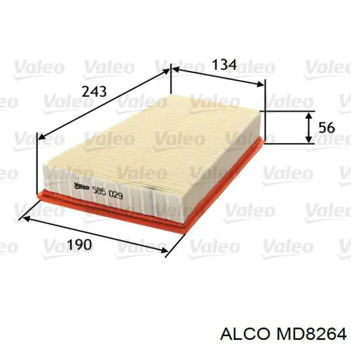 MD8264 Alco filtro de aire