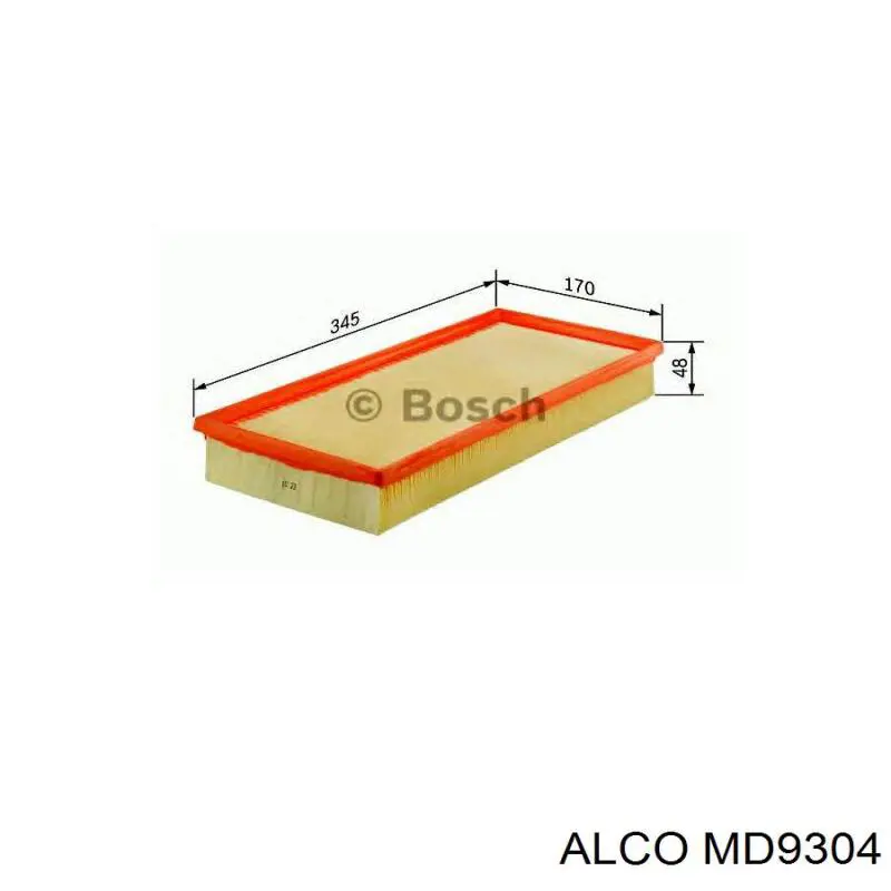 MD-9304 Alco filtro de aire