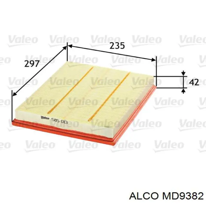 MD9382 Alco filtro de aire