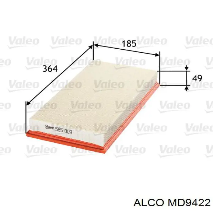 Filtro de aire Volkswagen Golf 4 1J1