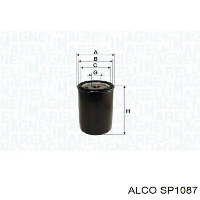 SP1087 Alco filtro de aceite