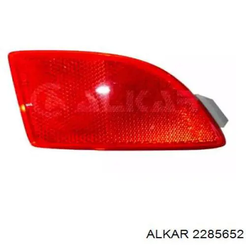 2285652 Alkar reflector, parachoques trasero, izquierdo