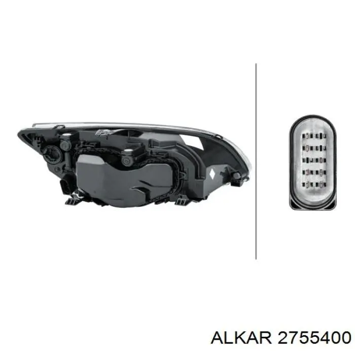 Comprar 2755400 Alkar Faro delantero izquierdo