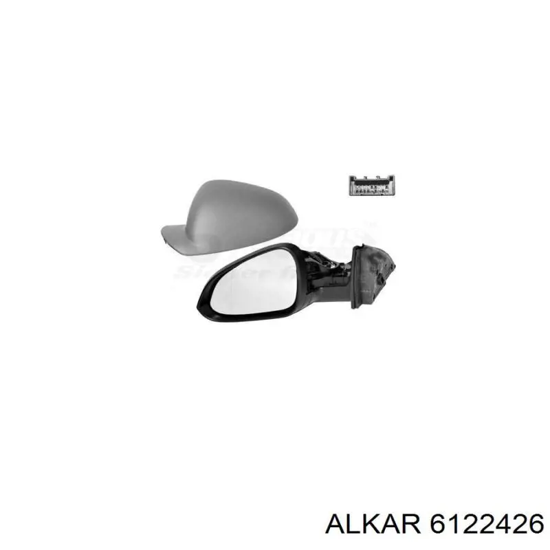 Espejo de retrovisor izquierdo 6122426 Alkar