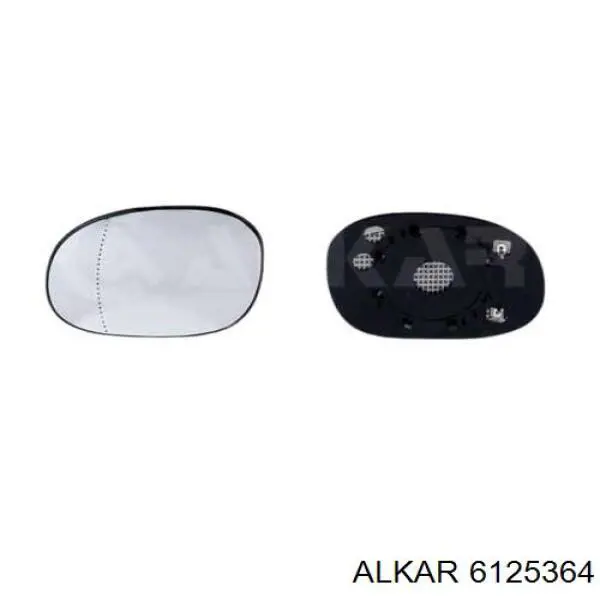 6125364 Alkar espejo retrovisor izquierdo