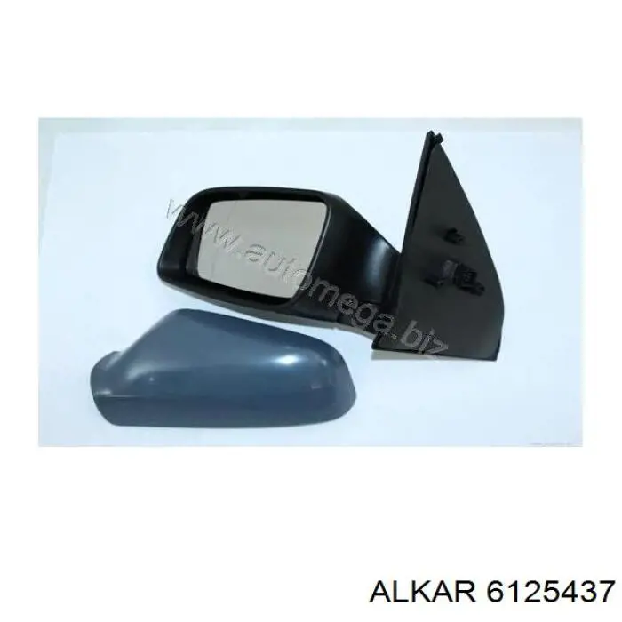 Espejo de retrovisor izquierdo 6125437 Alkar