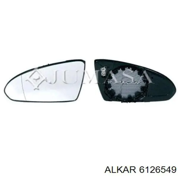 Espejo de retrovisor derecho 6126549 Alkar