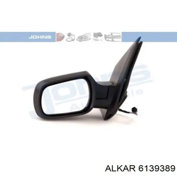 6139389 Alkar espejo retrovisor izquierdo