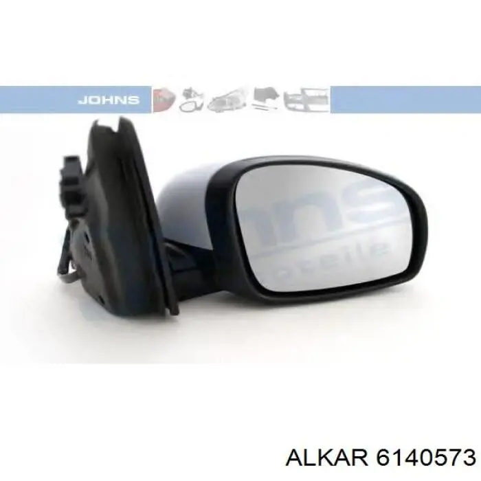 6140573 Alkar cubierta, retrovisor exterior derecho