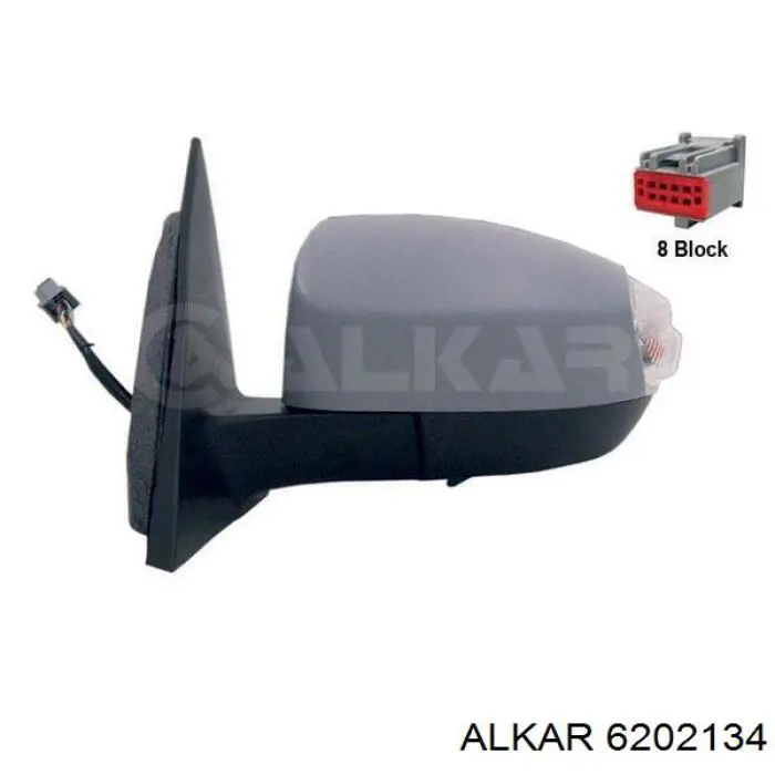 Luz intermitente del espejo retrovisor derecho 6202134 Alkar
