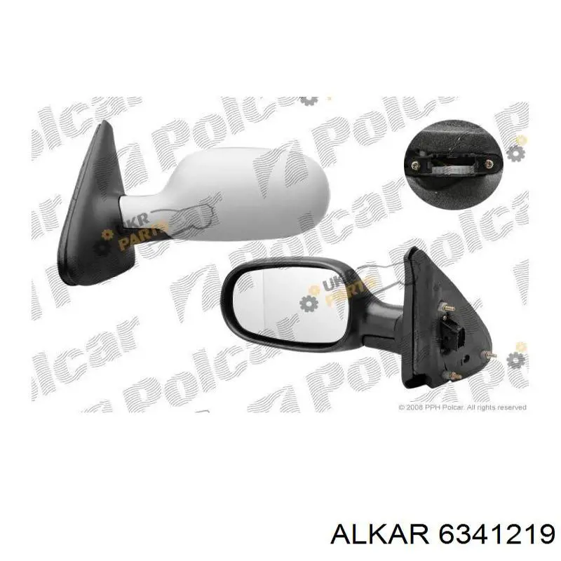 Cubierta del retrovisor del conductor Alkar 6341219