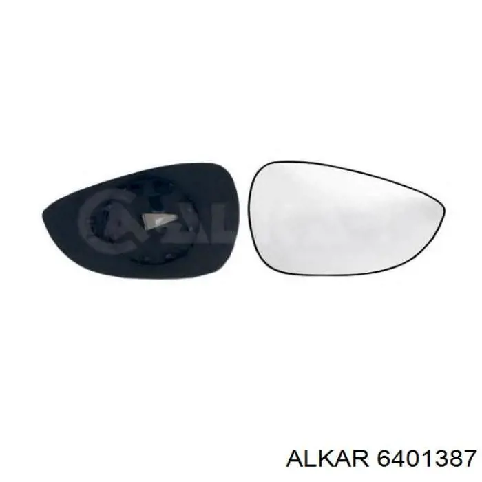 6401387 Alkar cristal de espejo retrovisor exterior izquierdo