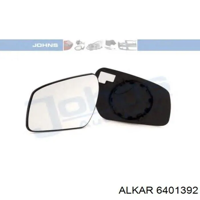 6401392 Alkar cristal de espejo retrovisor exterior izquierdo