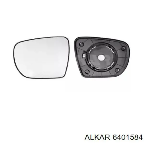 6401584 Alkar cristal de espejo retrovisor exterior izquierdo